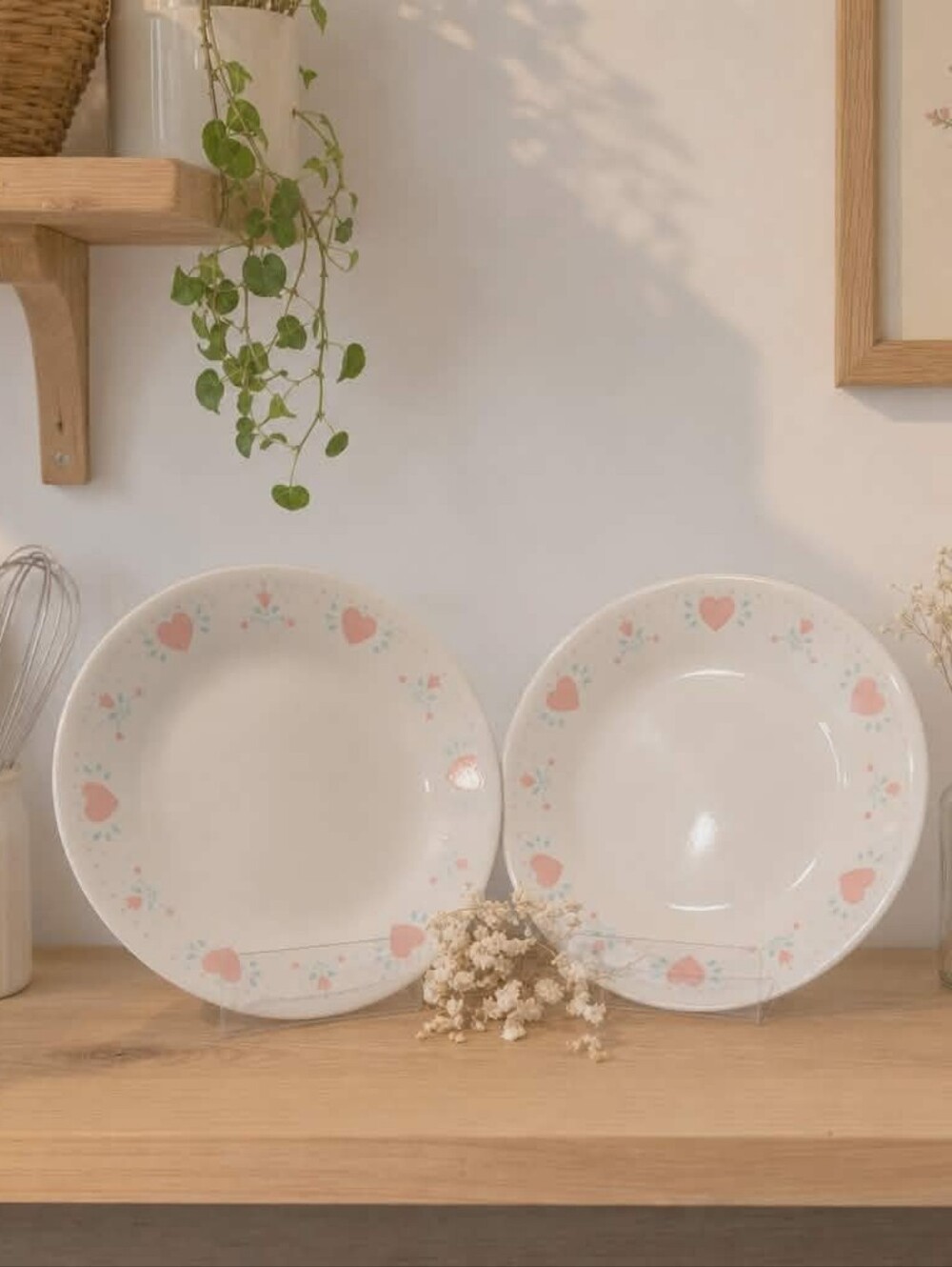 💗 Vintage Corelle “Forever Yours” Bread Plates — Set of 2